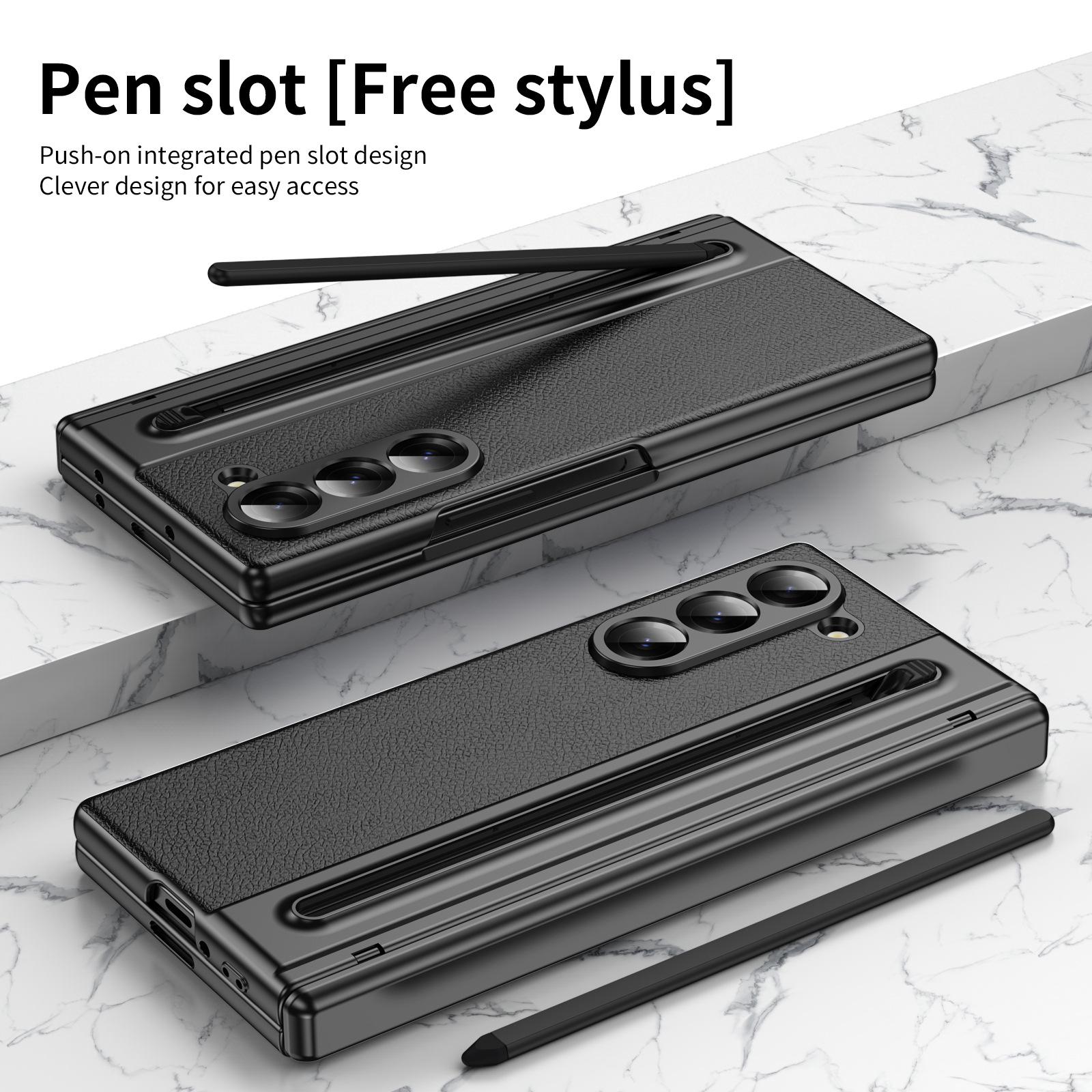 

International Samsung Z Fold7 Case: Fold4/5 Integrated Hinge & Pen Slot with Protective Film. Samsung Z Fold 6