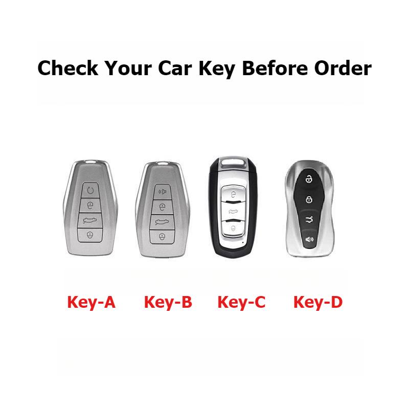 For Geely GL Emgrand GS Vision S1 X3 X6 Boyue Jin Gang X1 Borui Nappa Leather Car Key Cover Case Car Key Shell Clip Accessories