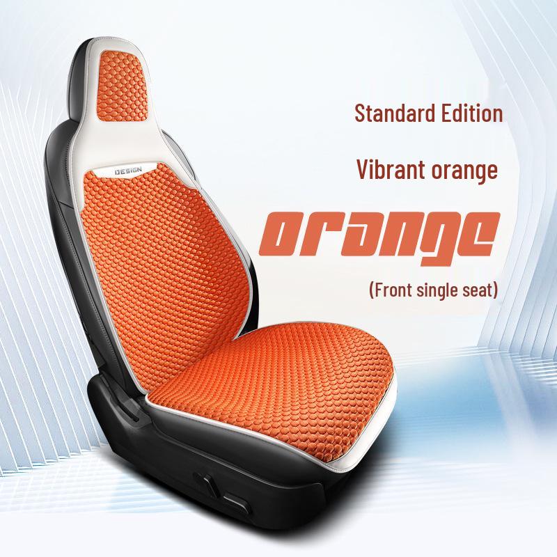 Universal Four-Season Car Seat Cushion: New Energy One-Piece Saddle Cover with Half-Wrap Design