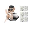6pcs Car Fragrance Refill Tablets - Premium Scents for Pilot Bear Air Freshener (Ocean/Rose/Lavender/Lemon/Cologne/Fragrans)