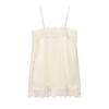 Women Satin Lace Camisole Top Sleeveless Spaghetti Strap Silk Lace Trim Cami Top 2026 Summer Sexy Tank Top Streewear