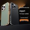 Metal Lensli ve Kaplamalı Yüksek Kalite Koruyucu Kılıf ile iPhone 15 için Apple 16Pro Max Orijinal Deri Telefon Kılıfı