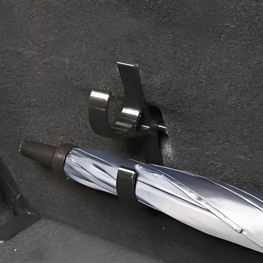 2 Stück/Set Regenschirmhalter für Kofferraum Haken für Regenschirme Auto Hängehaken Clip Aufbewahrung Rücksitz Für Sonnenschutz Auto LKW Boot Kinderwagen