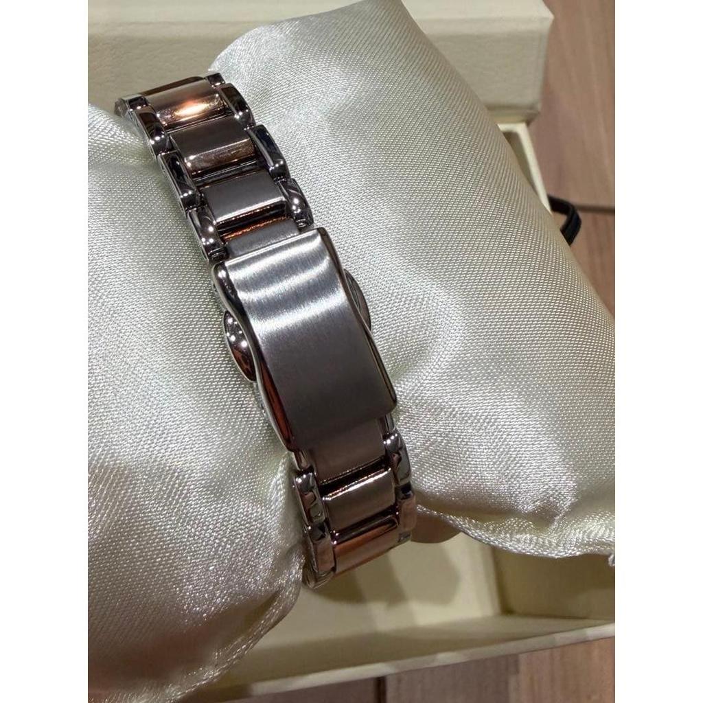 Used CITIZEN xC watch quartz silver pink gold