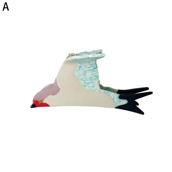 Women Hair Claw Pigeon Wing Design Back Head Hair Clip Lightweight Comfortable Anti-slip Teeth Hair Styling Clip