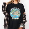 Amalfi Coast Lemon Village T-Shirt Cotton Short Sleeve Italy Tee Outdoor Tee Italy Nature Clothing Casual Round Neck Clothing