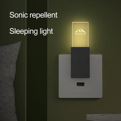 Ultrasonik Sivrisinek Kovucu Lamba LED Gece Lambası USB ile Çalışan Tak ve Çalıştır Mini Böcek Kovucu Ev Haşere Böcekleri için