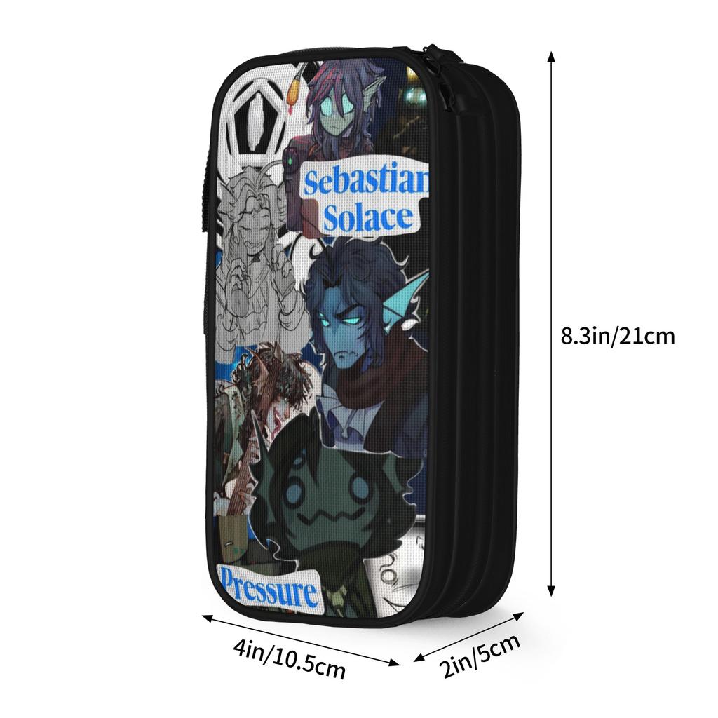 Classic Sebastian Solace Pencil Cases Pencil Pouch Pen Holder for Girls Boys Big Capacity Bags Students School Zipper Stationery