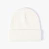 Unisex Winter Warm Ribbed Knitted Hat Acrylic Beanie with Custom Logo Digital Printing Solid Color and Cuffed Design