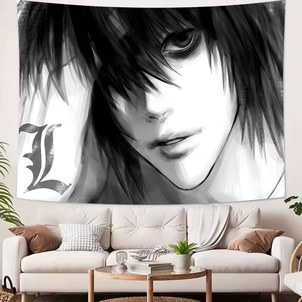 Fashion Hot DDeathS Cool NNote Anime Tapestry Decoration Bedroom Dormitory Background Cloth Holiday Living Room Club Tapestry