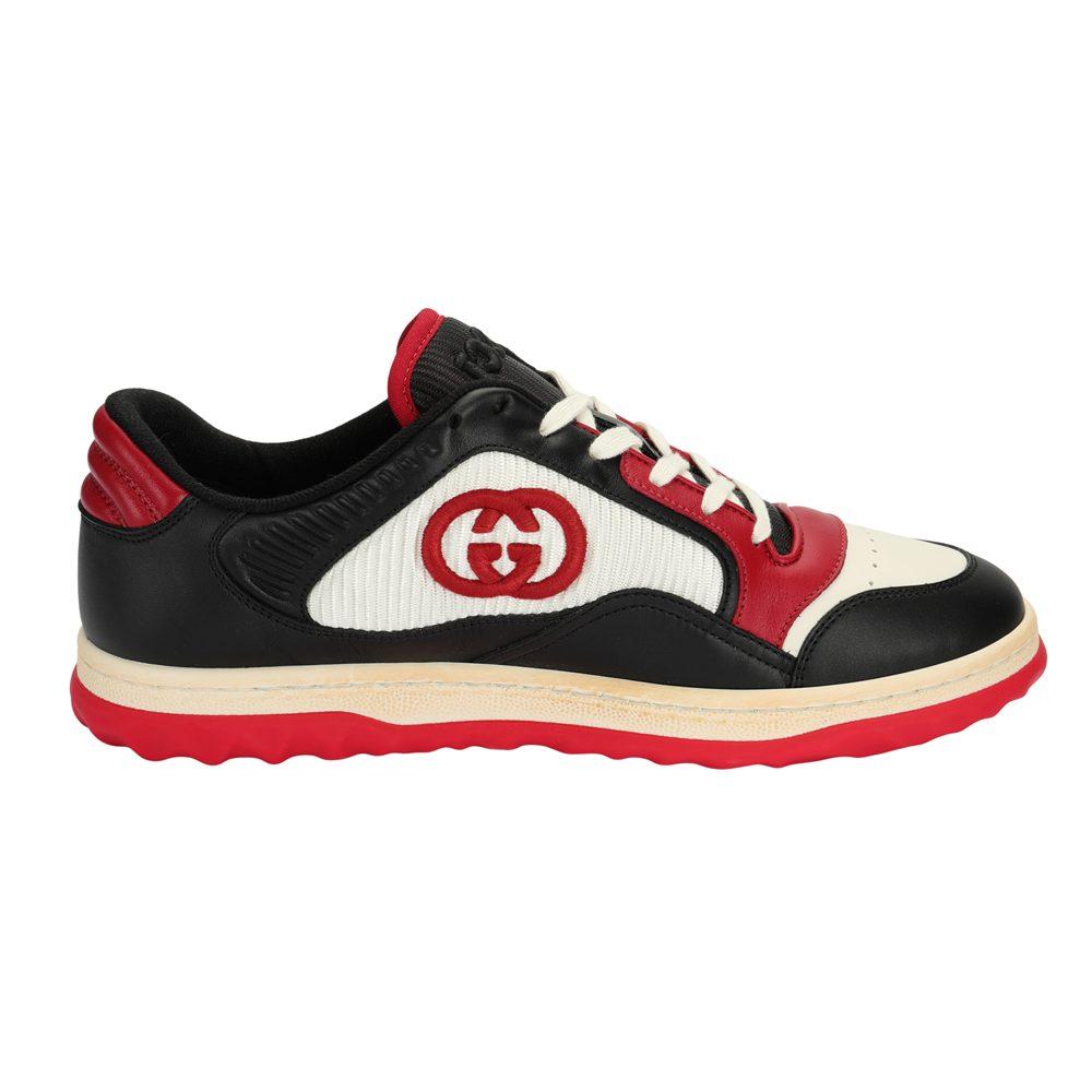 Gucci MAC80 Sneaker 'Black White Red' 762611 AACNW 1051