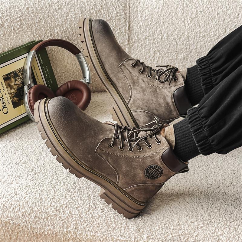 Martin Boots Herren 2025 neu Rhabarber Herbst und Winter Britischer Wind Werkzeug Samt Baumwollschuhe Paar 2345-J