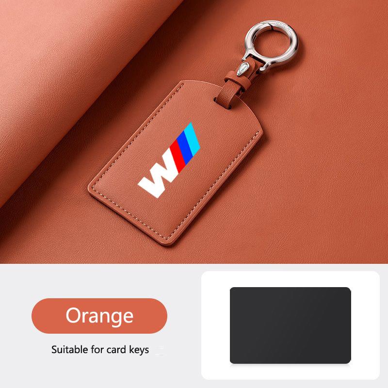 BBIV3 Leather M-Styling Car Smart NFC Card Key Case Cover Shell For BMW M3 M5 M4 Series X1 X3 X5 X6 X7 535le Keychain Auto Accessories