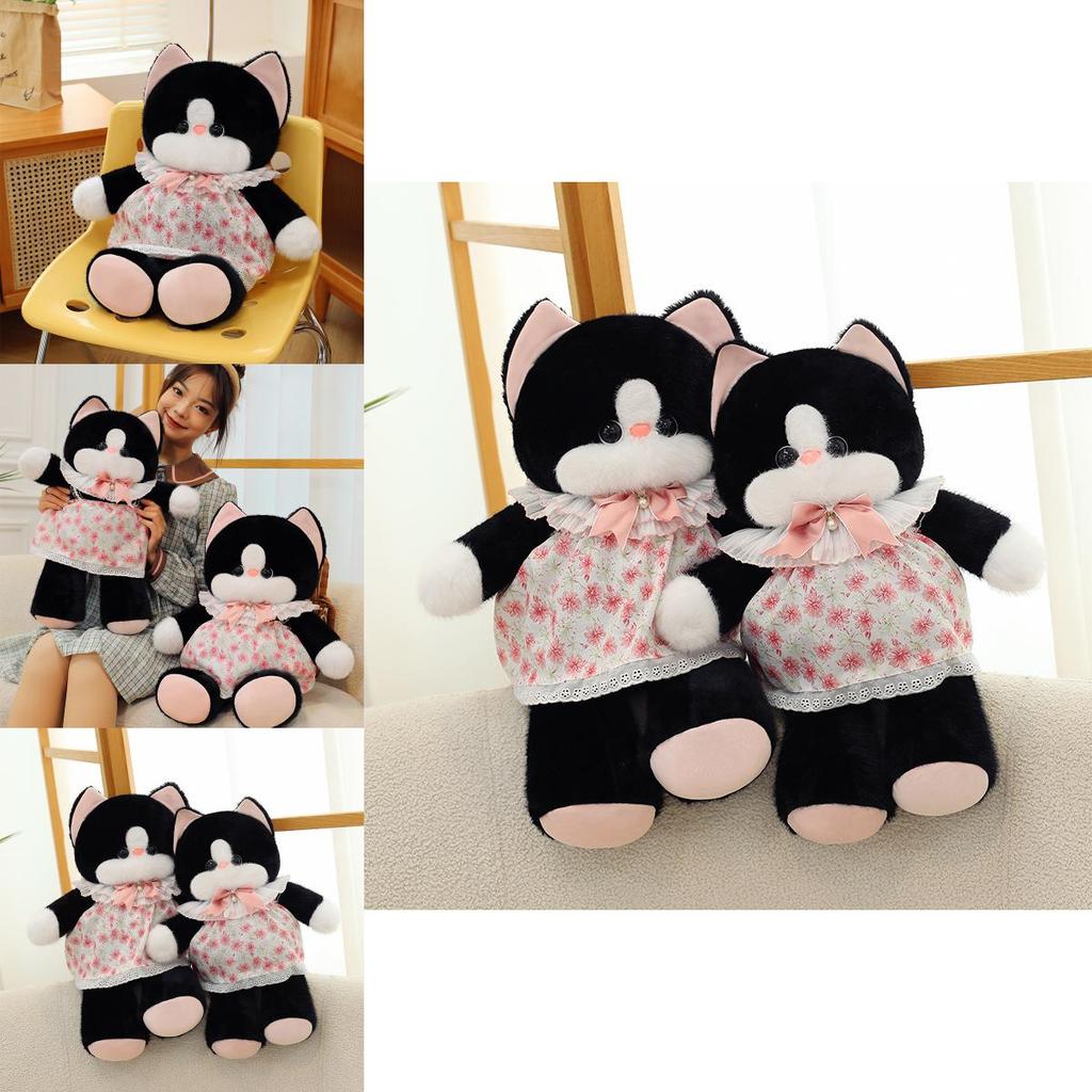 Cute And Realistic Cat Plush Toy Doll Sleep Pillow For Girls Soft Cuddly Gift