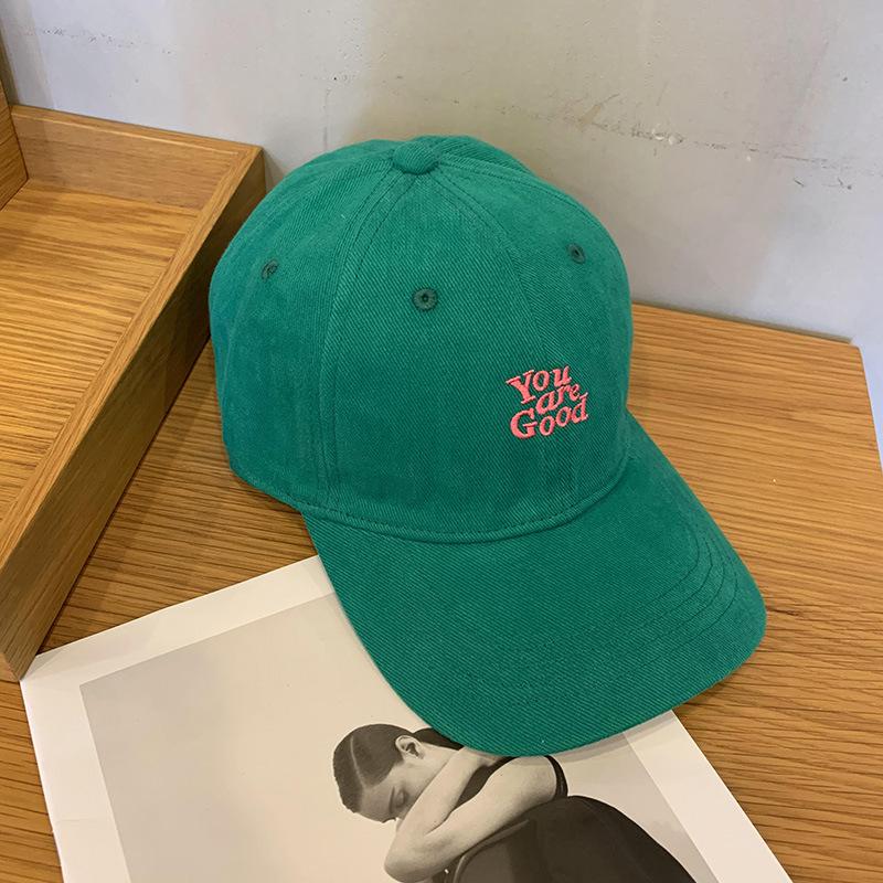 BF Style Original Embroidery Soft Top Cap Women's Spring and Autumn High Street Retro Simple Sunscreen Baseball Cap Men