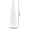Amosfun Foam Cone Foam Tree Cones Craft Supplies for DIY Christmas Wedding Birthday Home Table Centerpiece Decoration 13.6 Inch