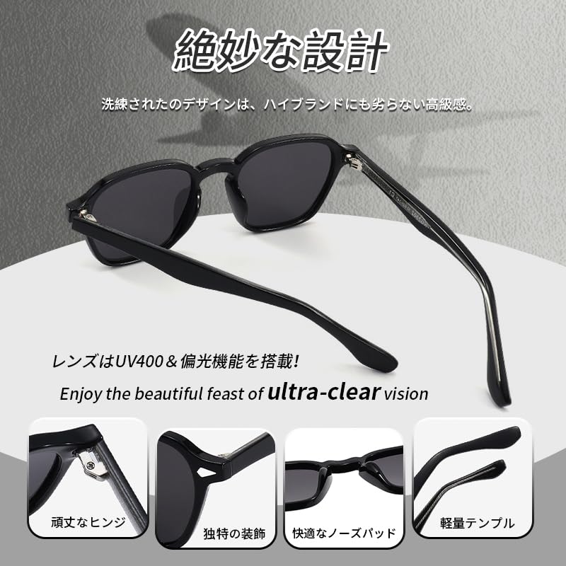 FEISEDY Sunglasses for Men and UV TR90 Color Stylish Design for Mountain and a Smaller B1307 Women, Protection, Lenses, Driving, Fishing, Climbing,