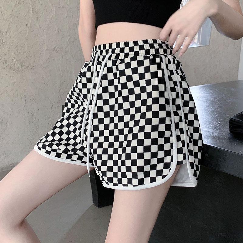 

Women s High-Waist Striped A-Line Shorts - Summer Casual Sports Style, Loose Fit & Slimming M 90-105 lbs