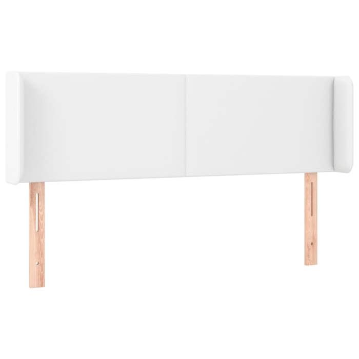 Maison Exclusive - Tête de lit avec oreilles Blanc 147x16x78/88 cm Similicuir