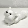 Mini Plush Fox Doll Toy Artificial Animal Squatting Sitting Fox Model  Home Decor