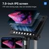 7 Zoll IPS Digitales Münzmikroskop 5MP 1200X Ultrapräzise Fokussierkamera 1080P Videomikroskop Reparieren Schaltungsvorrichtung