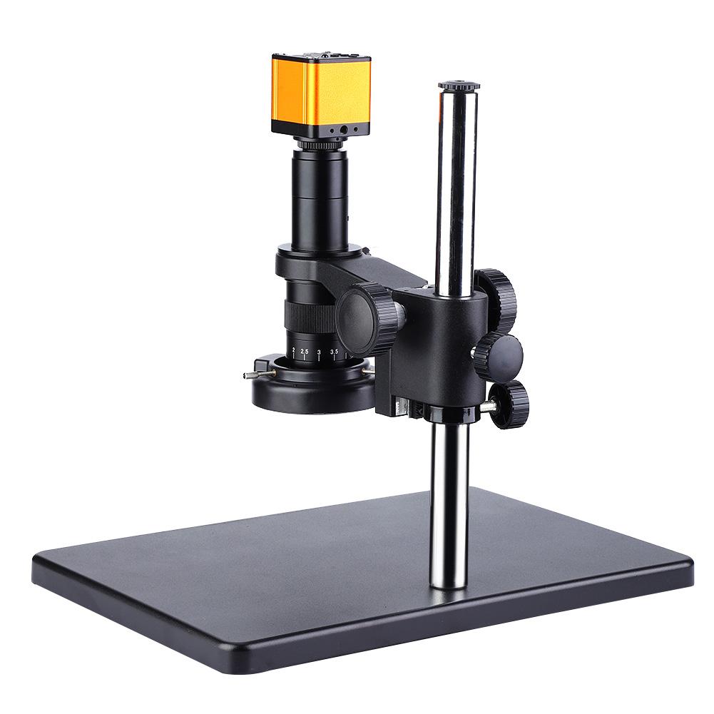 16MP HDMI USB Video Microscope Camera + 45LED Ring Light Universal Bracket