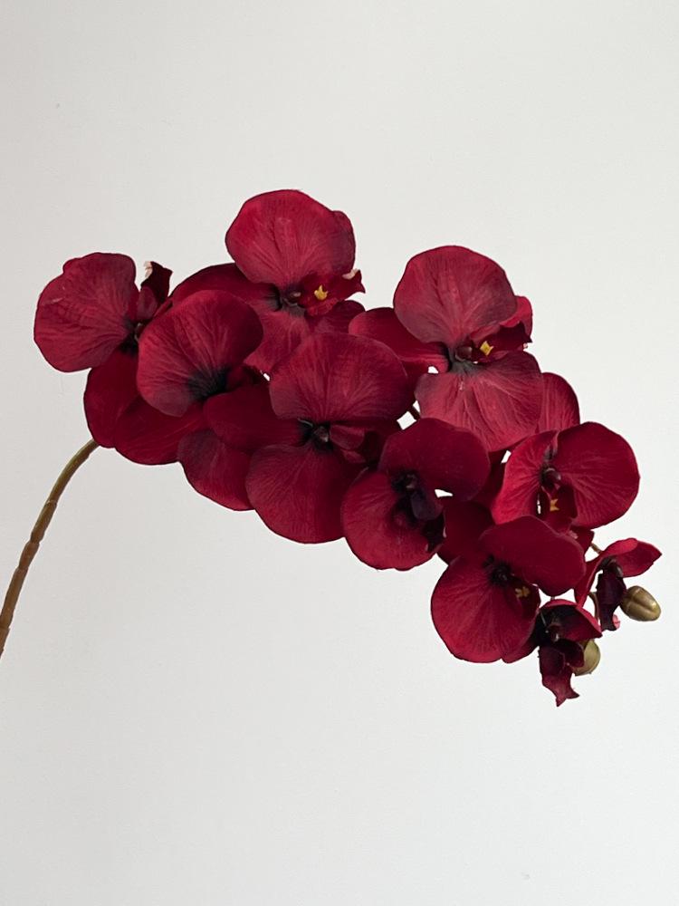 White Phalaenopsis Artificial Floral Arrangement - Realistic High-End Decorative Accent