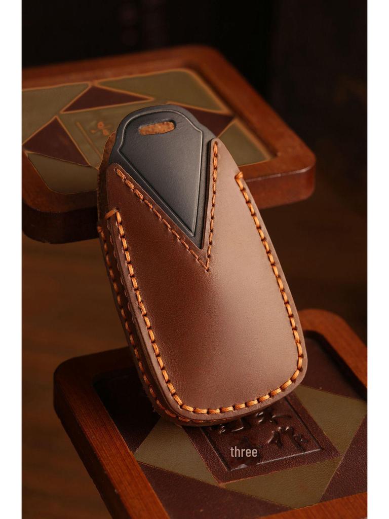 Chery Tiggo 8 Plus Key Cover - Premium Cowhide Protective Shell