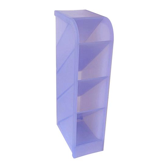 

Держатель для ручек, 4 сетки, большая емкость, пластиковый многофункциональный органайзер для кистей для макияжа с губной помадой для ежедневного использования фиолетовый