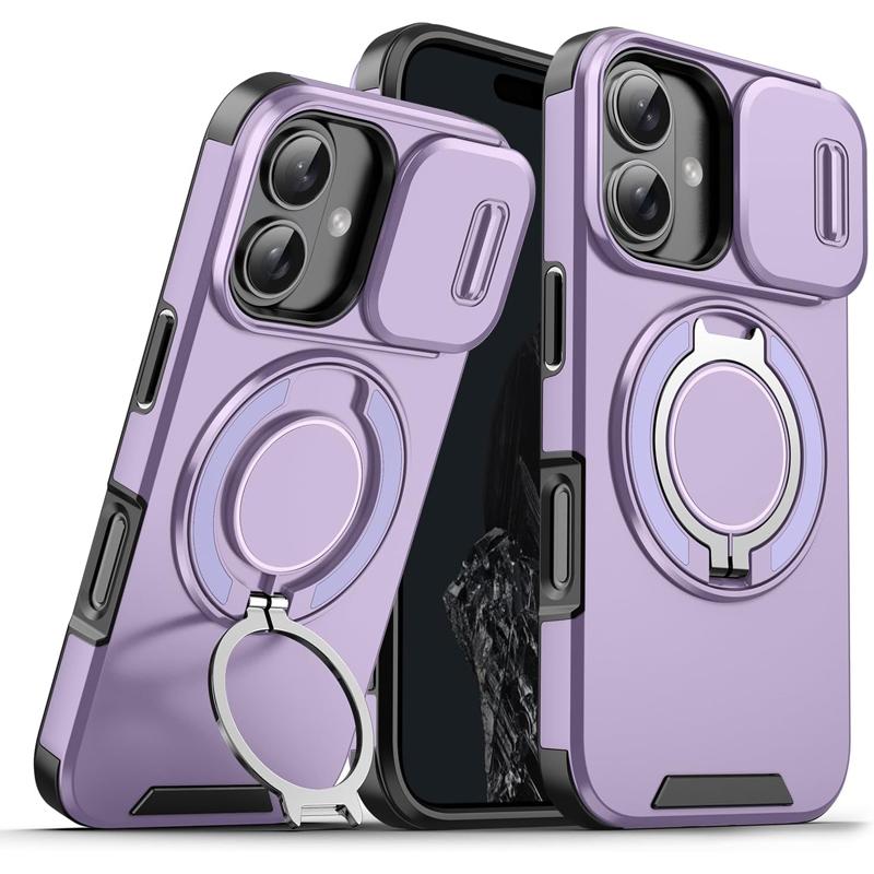 Shockproof Heavy Hard Case with Stand for iPhone 16 Pro Max 15 Pro Max 14 Pro Max