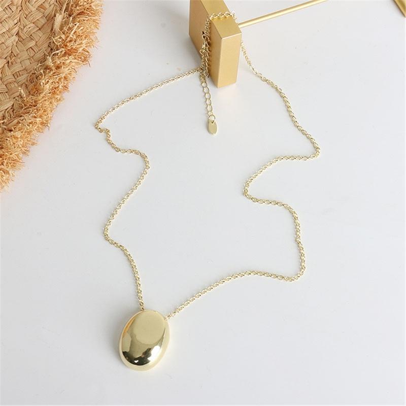 Water Drop Pendant Necklace for Women Titanium Steel Clavicle Chain Waterproof Choker Aesthetic Collar Jewelry Gift