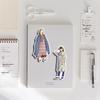 Adesivi per planner: 50 Fogli di Ragazze Cartoons Creative e Carine con Abiti Europei e Americani per Decorare Bottiglie e Album in Stile Giapponese.