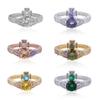 Empress Dowager Cixi Zircon Saturn Orbit Ring - New Shiny Star Trend
