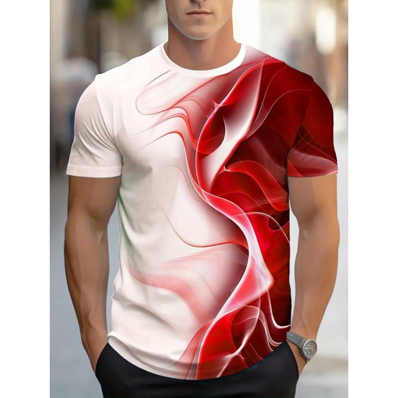 T-shirt Estive Digitali Stampate da Uomo Sono Marche Trendy con Nuovo Design Stampato Maniche Corte. Adatto per l'uso quotidiano all'aperto