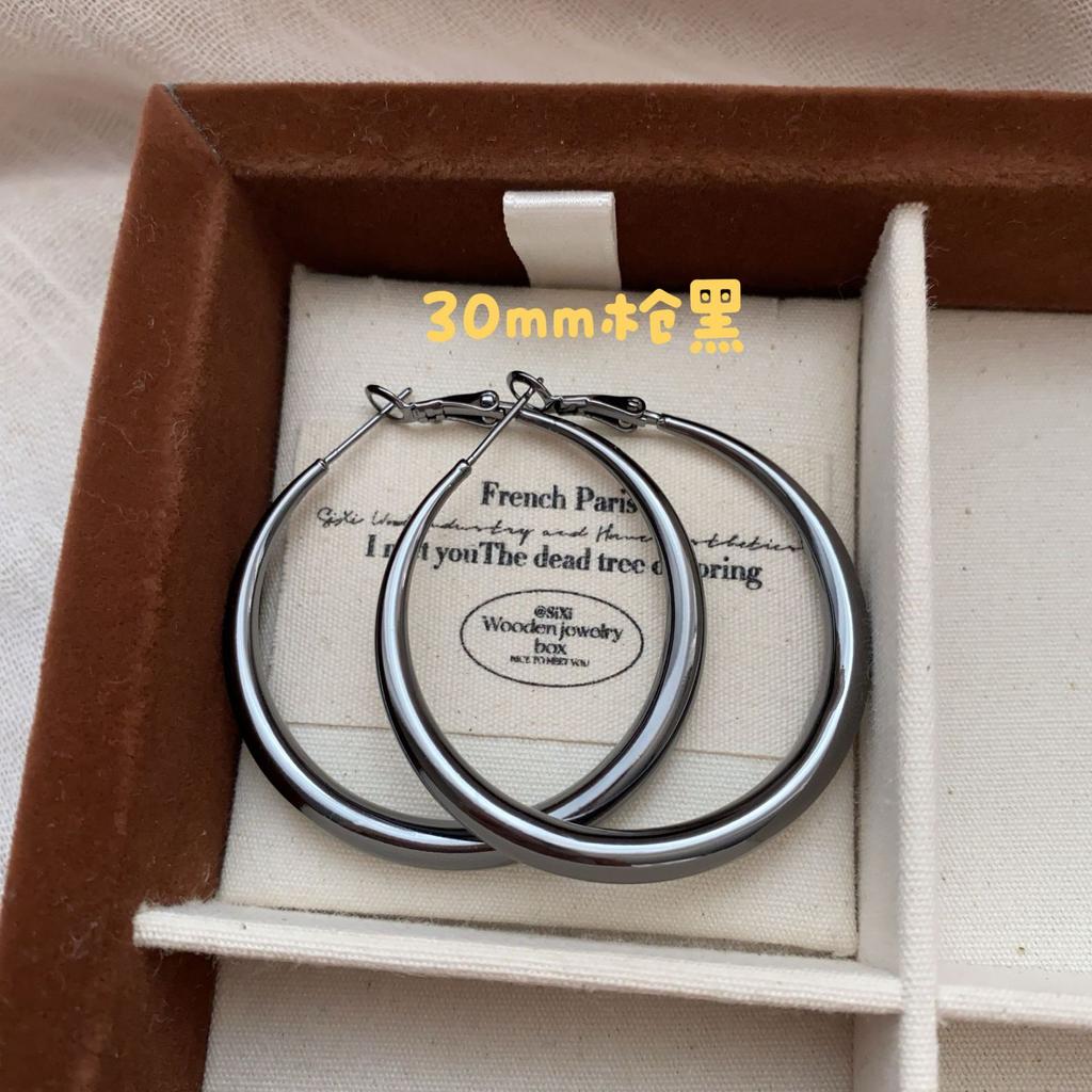 Cold Wind, Simple And Bold Large Circle Earrings, Earrings, Fashion Sense, Commuter Classic Earrings, Versatile Personality