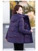2025 Winter Velvet & Thickened Down Jacket for Elderly Women - Hooded, Warm, and Comfortable for Moms