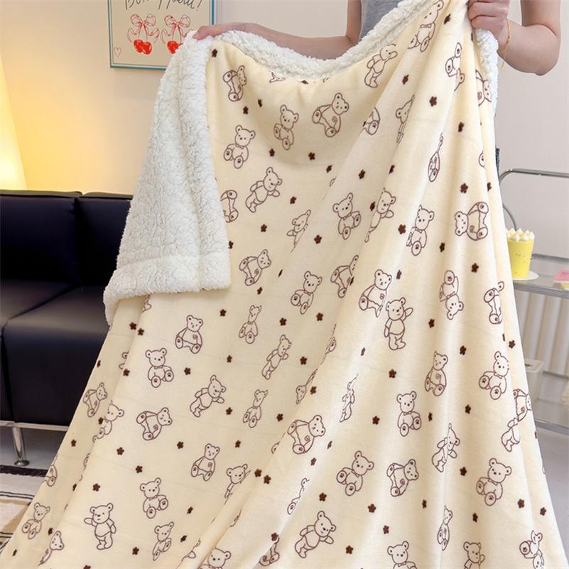 Soft Fleece Throw Blanket for Bed Sofa Couch Lightweight Plush Fuzzy Sherpa Velvet Blankets and Throws Cozy Warm Bedspreads