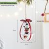Christmas Festival Wrought Iron Tree Ornaments: Santa Claus & Reindeer Hanging Decor