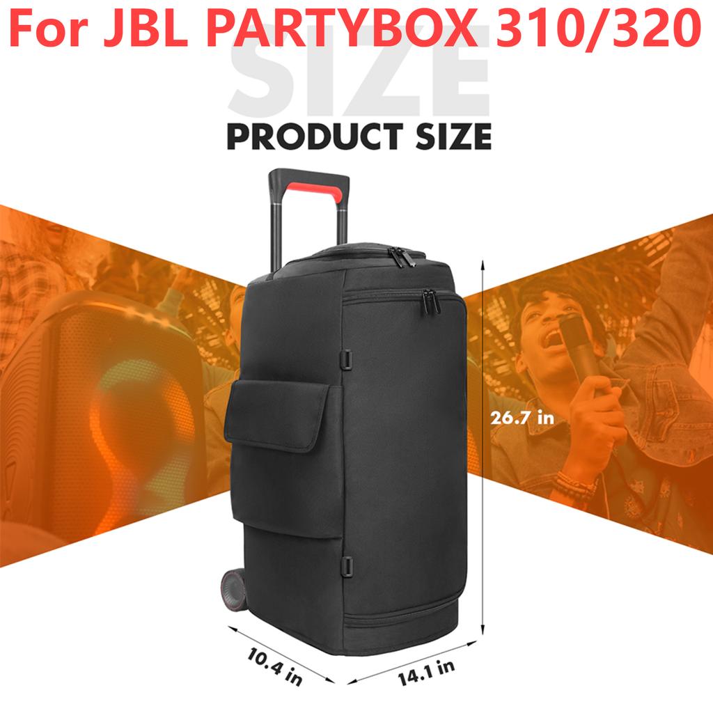 Portable Speaker Dust Case with Mic Pocket for JBL PARTYBOX 520/710/310/320/110/120 Speaker Storage Bag Party Speaker Carry Case