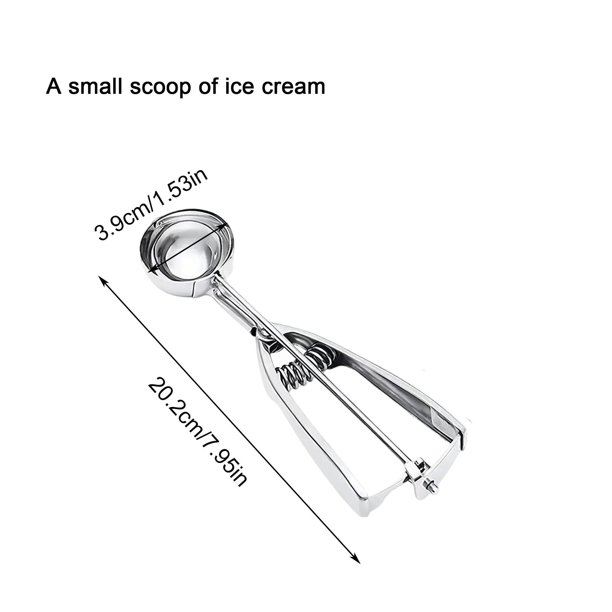 

Ложка для мороженого Кухонные инструменты 3 размера Нержавеющая сталь Пружинная ручка Пюре из картофеля Арбузный шарик Совок Аксессуары для домашней кухни