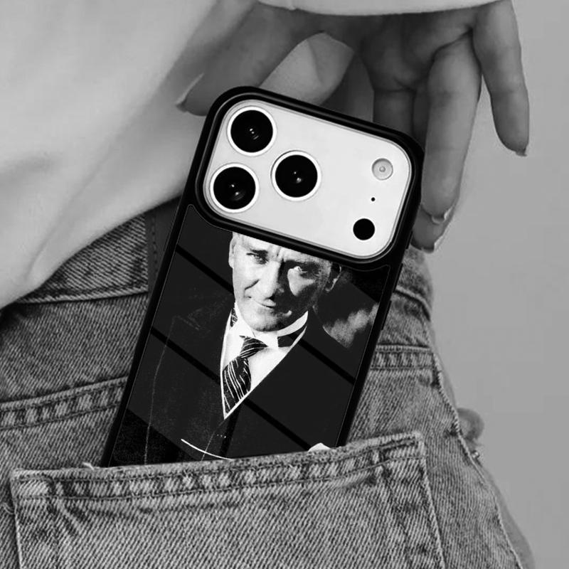 Mustafa Kemal Ataturk soft Phone Case for iPhone 17ProMax 12 13 14 15 16e 17 Pro Max Plus Air Cover