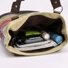 High Quality Women Shoulder Bag Female Patchwork Top-Handle Bags Vintage Striped Canvas Bag Ladies Tote Bag Handbags
