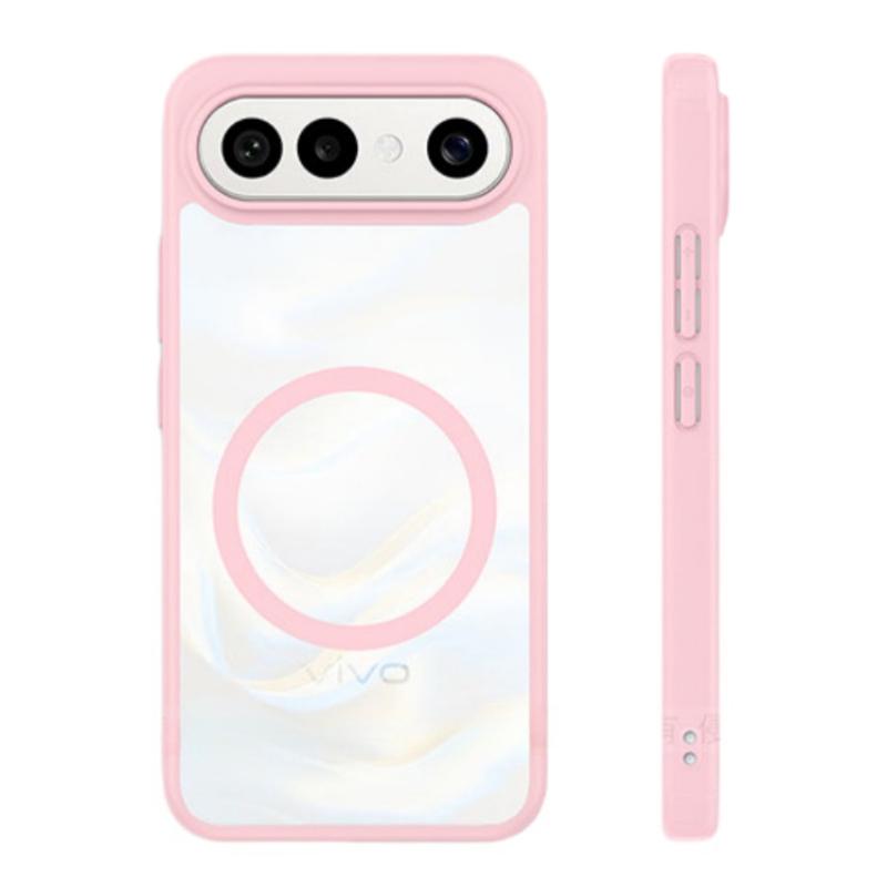 Frosted Translucent Magnetic Phone Case for VIVO X300 FE X300s X200s Pro Mini Ultra for Magsafe Wireless Charging Protect Cover vivo X200 Pro mini розовый
