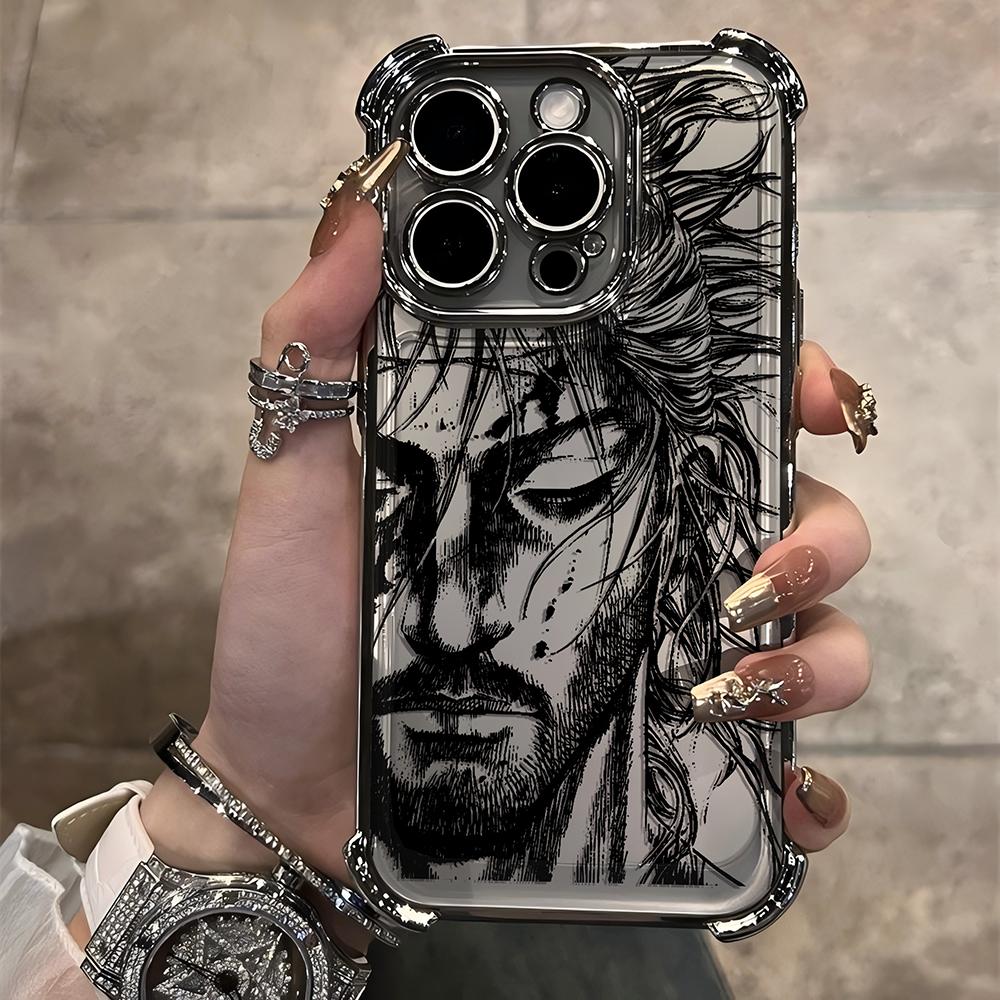 

Japanese Vagabond Samurai Plating Case For Infinix Hot 40i 30 30i 10s 9 Play Smart 8 7 Note 40 Spark Go Anti Fall Airbag Cover Hot 9 Play 4G