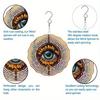 Intricate Mandala-Style Metal Wind Spinner with Floral Design - Durable Outdoor Art for Garden & Patio Decor, No Electricity or Battery Needed