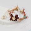 Ceramic ceramic bracelet student Tibetan hand braided rope stall student gift