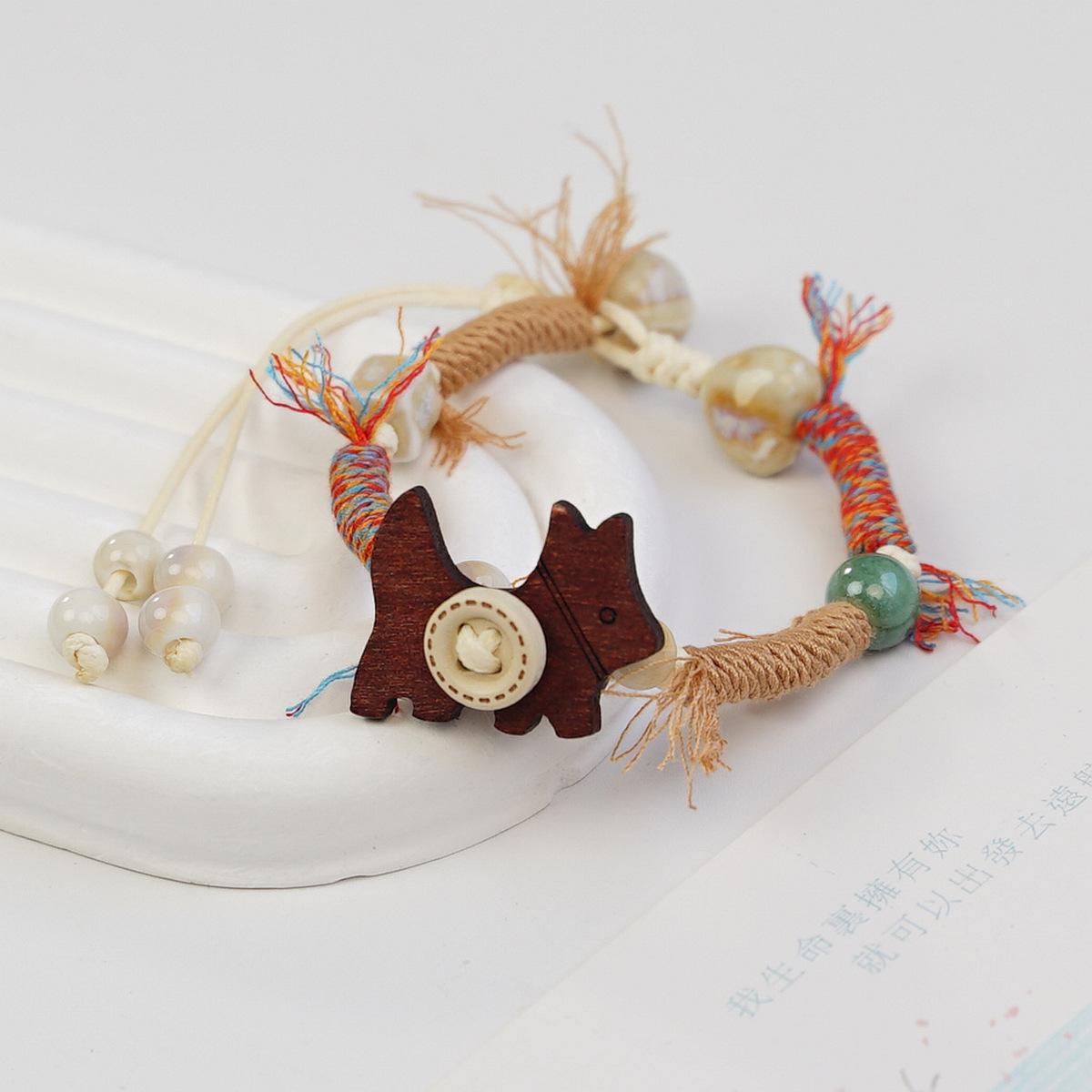 Керамический керамический браслет студенческий тибетская плетёная верёвка ручной работы киоск студенческий подарок