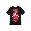 Jordan Summer Alphabet Print Short Sleeve Crew Neck Knit T-Shirt Men Tops Black FN6030-010