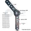 Multi-Position Adjustable Headrest and Armrest Hinge for Sofas