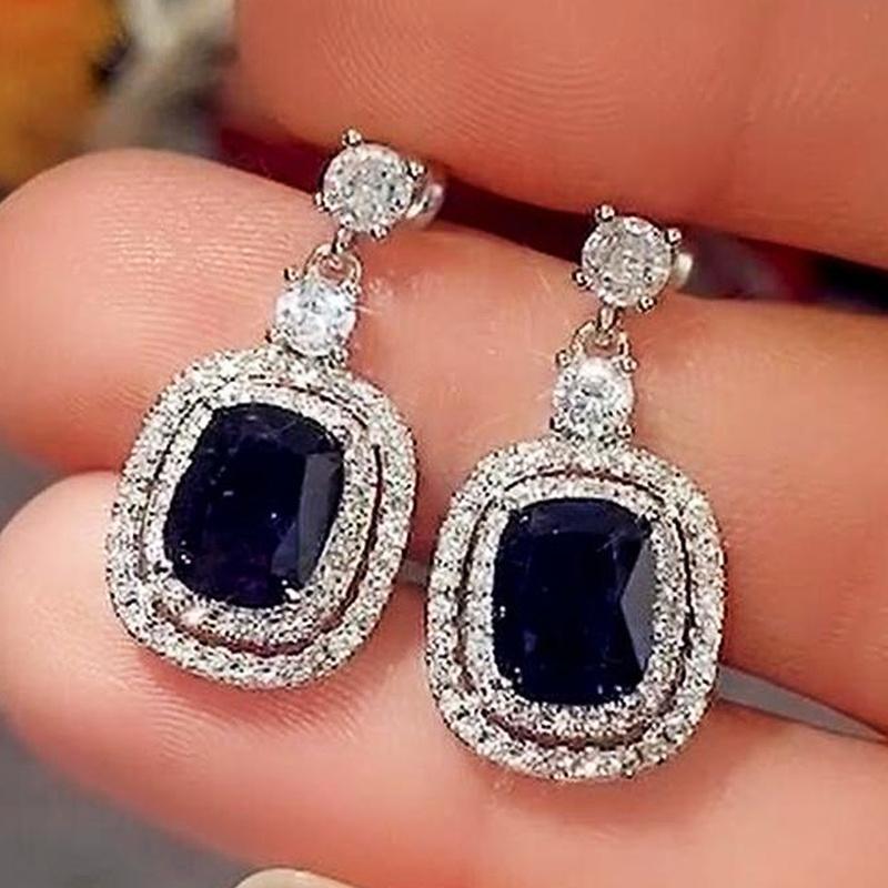 

CAOSHI Luxury Female Dangle Earrings with Dazzling AAA CZ Wedding Party Accessories Temperament Women s Zircon Delicate Gift